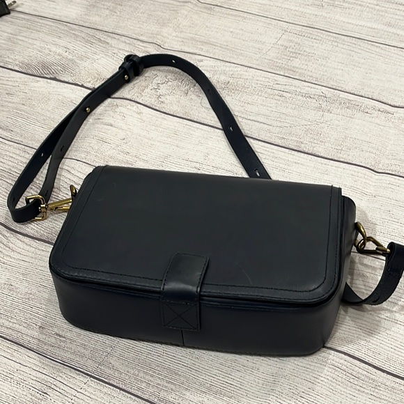 Madewell Bags The Transport Flap Shoulder Bag Navy Blue Poshmark